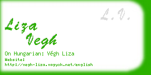 liza vegh business card